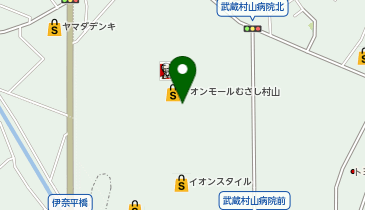 宅配ロッカーPUDO イオンモールむさし村山の地図画像