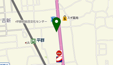 宅配ロッカーPUDO ココカラファイン 平群北店の地図画像