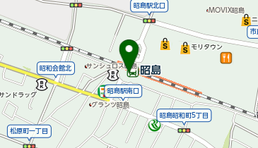 宅配ロッカーPUDO JR東日本 昭島駅(アクセス)の地図画像