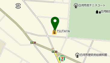 宅配ロッカーPUDO TSUTAYA 白河店の地図画像