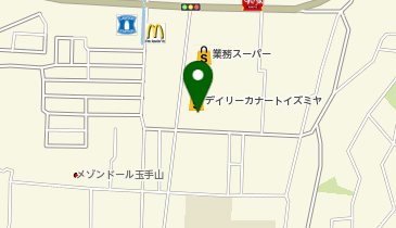 宅配ロッカーPUDO イズミヤ 玉手店の地図画像