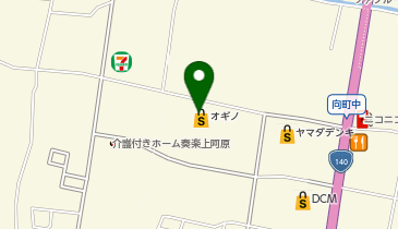 宅配ロッカーPUDO オギノ 向町店の地図画像