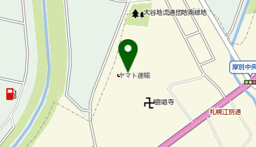 宅配ロッカーPUDO ヤマト運輸 厚別中央センターの地図画像
