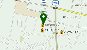 宅配ロッカーPUDO 新鮮市場きむら 林店の地図画像