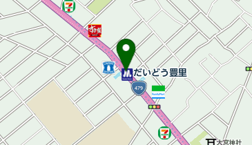 宅配ロッカーPUDO Osaka Metro今里筋線 だいどう豊里駅 改札階2号出入口付近の地図画像