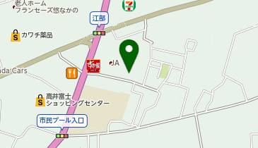 宅配ロッカーPUDO ヤマト運輸 信州中野センターの地図画像