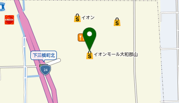 宅配ロッカーPUDO イオンモール大和郡山の地図画像
