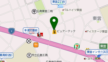 宅配ロッカーPUDO ピュアークック 東雲店の地図画像