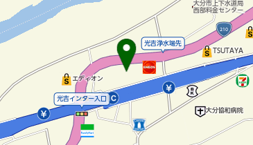 宅配ロッカーPUDO ヤマト運輸 光吉センターの地図画像