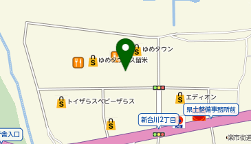 宅配ロッカーPUDO イズミ ゆめタウン久留米の地図画像