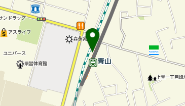 宅配ロッカーPUDO IGRいわて銀河鉄道 青山駅の地図画像