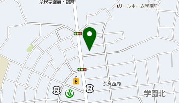 宅配ロッカーPUDO UR奈良・学園前 団地エントランス横の地図画像