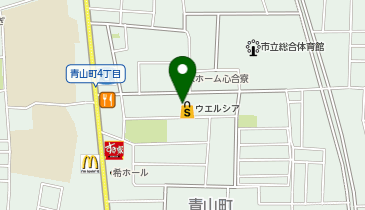 宅配ロッカーPUDO ウエルシア 八尾青山店の地図画像