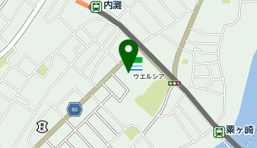 宅配ロッカーPUDO ウエルシア 内灘店の地図画像
