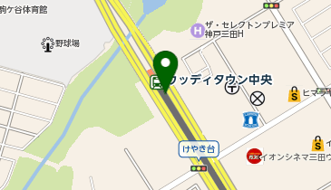 宅配ロッカーPUDO 神戸電鉄 ウッディタウン中央駅の地図画像