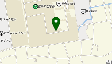 宅配ロッカーPUDO 徳島大学病院の地図画像