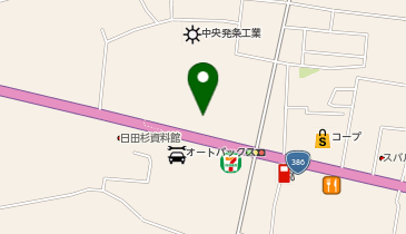 宅配ロッカーPUDO ヤマト運輸 日田センターの地図画像