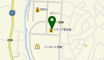 宅配ロッカーPUDO 新生堂薬局 くりえいと宗像店の地図画像