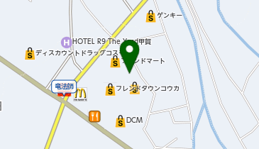 宅配ロッカーPUDO 平和堂 フレンドマート甲南店の地図画像