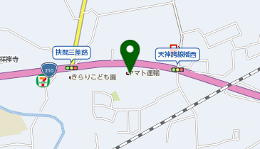 宅配ロッカーPUDO ヤマト運輸 挾間センターの地図画像