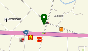 宅配ロッカーPUDO ヤマト運輸 盛岡永井センターの地図画像