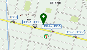宅配ロッカーPUDO サツドラ 川下店の地図画像