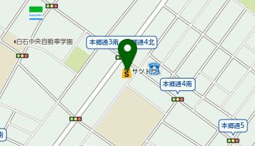 宅配ロッカーPUDO サツドラ 本郷店の地図画像
