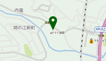 宅配ロッカーPUDO ヤマト運輸 別府亀川センターの地図画像