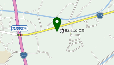 宅配ロッカーPUDO ヤマト運輸 荒尾センターの地図画像