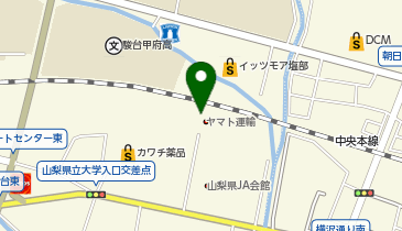 宅配ロッカーPUDO ヤマト運輸 甲府朝日センターの地図画像