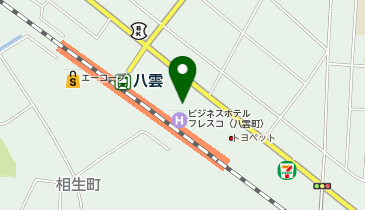 宅配ロッカーPUDO サツドラ 八雲店の地図画像