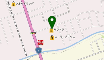 宅配ロッカーPUDO サツドラ 七飯店の地図画像