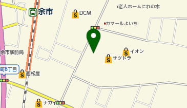 宅配ロッカーPUDO サツドラ 余市店の地図画像