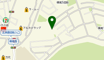 宅配ロッカーPUDO UR横尾団地 5号棟管理サービス事務所の地図画像