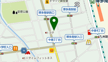宅配ロッカーPUDO ヤマト運輸 那珂川営業所の地図画像