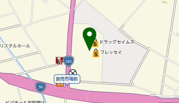 宅配ロッカーPUDO フレッセイ 足利南店の地図画像