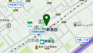 宅配ロッカーPUDO JR西日本 新長田駅の地図画像