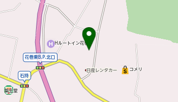 宅配ロッカーPUDO ヤマト運輸 花巻空港南センターの地図画像