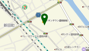 宅配ロッカーPUDO イオンタウン盛岡駅前の地図画像