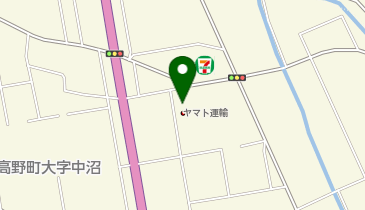 宅配ロッカーPUDO ヤマト運輸 会津高野センターの地図画像