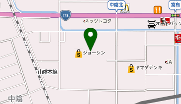 宅配ロッカーPUDO ジョーシン 豊岡店の地図画像