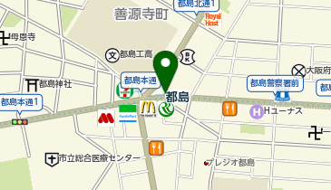 宅配ロッカーPUDO Osaka Metro谷町線 都島駅 5号出口付近の地図画像