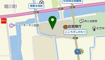 宅配ロッカーPUDO 佐賀県庁の地図画像