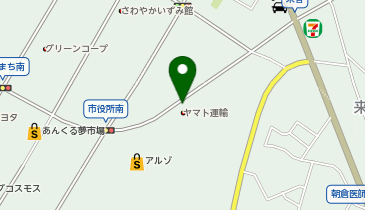 宅配ロッカーPUDO ヤマト運輸 朝倉営業所の地図画像