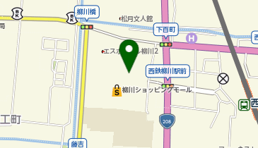 宅配ロッカーPUDO 新生堂薬局 柳川駅前店の地図画像