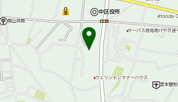 宅配ロッカーPUDO ウエルシア 岡山浜店の地図画像