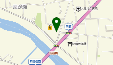 宅配ロッカーPUDO マックスバリュ 南大分店の地図画像