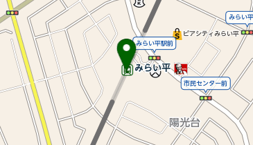 宅配ロッカーPUDO つくばエクスプレス みらい平駅の地図画像