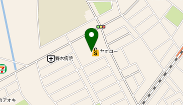 宅配ロッカーPUDO ヤオコー 野木店の地図画像