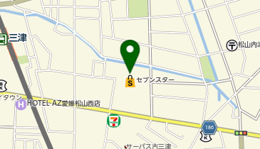 宅配ロッカーPUDO セブンスター 三津店の地図画像